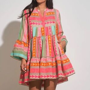 Devotion Twins Ella Short V-neck Dress Anthropologie XS